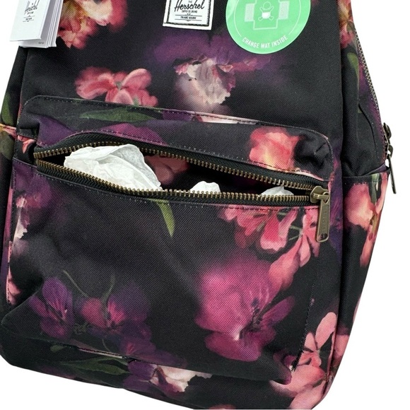 NEW Herschel Supply Co. Nova Sprout Backpack Diaper Bag Watercolour Iris Floral main image 5